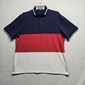 Greyson Men's Polo Shirt - Navy, Red, and White